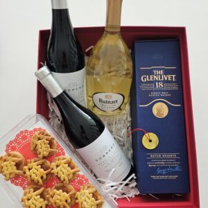 Barolo Ruinart Glenlivet "Huat" Cookies Mandarins etc.